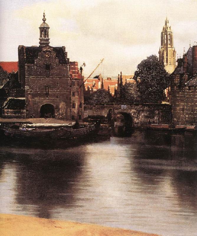 VERMEER VAN DELFT, Jan View of Delft (detail) qr France oil painting art